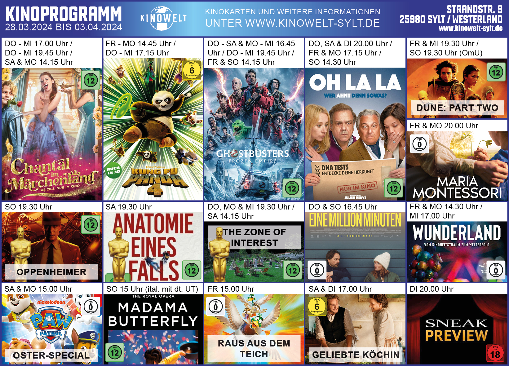 Luxus Sylt Kino Programm Bildernull