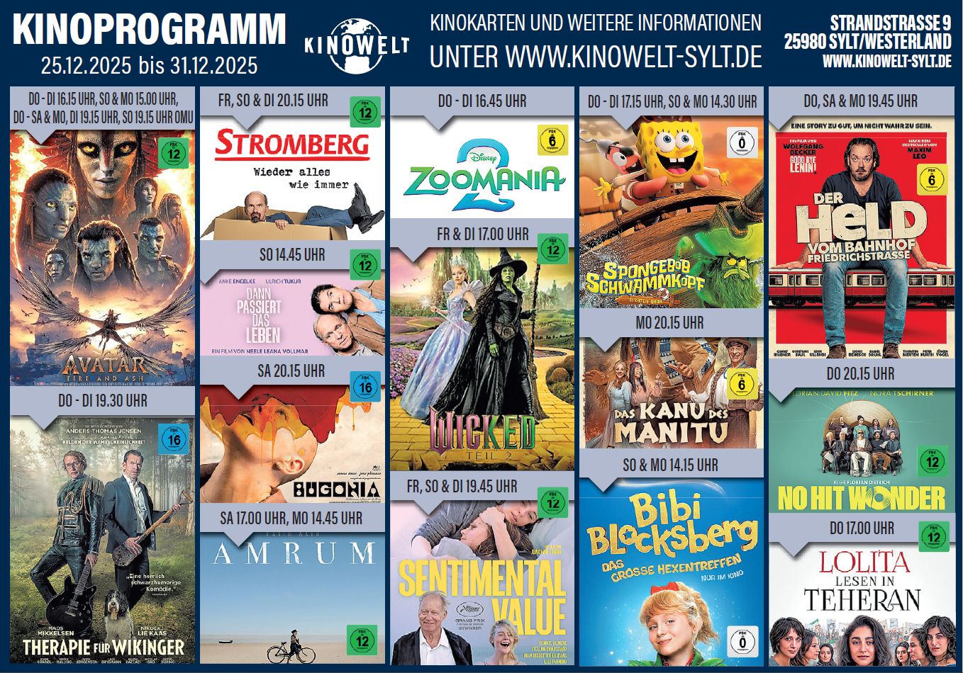Kinoanzeige (25.12.-31.12.25)